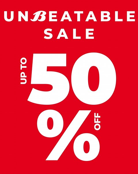 Unbeatable Sale! Up to 50% OFF selected shoes – now on at Bata! Don’t wait. Running till stocks last. Visit Bata Today for more deals. T&Cs apply | Bata