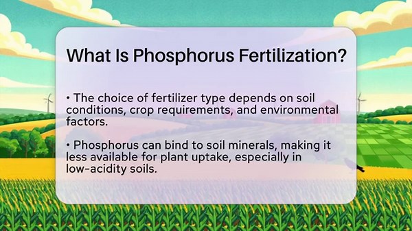 What Is Phosphorus Fertilization? - The World of Agriculture