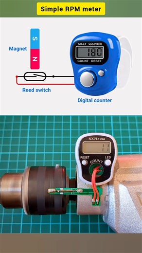 DIY RPM meter | simple invention #viral #experiment #shorts