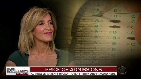 Lori Loughlin and Felicity Huffman appear in court