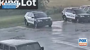 884K views · 16K reactions | LIGHTNING STRIKE⚡️: A dramatic video recorded in Oklahoma shows the moment a police vehicle in Newcastle was struck by lightning. Powerful storms raced across the central U.S. on Monday, including Oklahoma. These storms produced vivid cloud-to-ground lightning, strong winds and tornadoes. More: https://www.foxweather.com/extreme-weather/lightning-video-oklahoma-police-newcastle-may-2025 | FOX Weather | Facebook