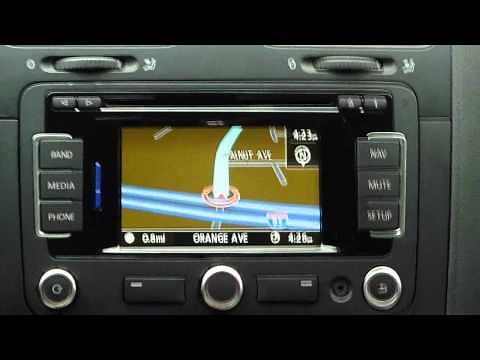 Volkswagen RNS315 GPS system demo, review, and tips in a VW Jetta TDI