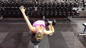 Have you tried the McGill Press? This bench press variation is ESPECIALLY challenging on the core. Helpful Tips: - set up as you would for a regular dumbbell bench press, using only one dumbbell - once you're set, walk yourself to the edge of the bench so that half of your body is supported (and side with the weighted arm is unsupported) - brace your core and keep glutes tight as you perform the bench press movement | Girls Gone Strong