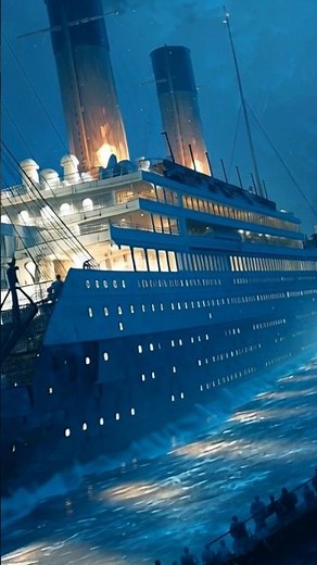 Animated Titanic Ship depicting the original one. #titanic #animated
