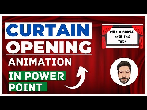 The most satisfying curtain opening PowerPoint opening slide ever! || Advance Animation Tips 💡💡