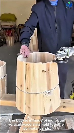 AMAZING Woodworking Skills Show How These TRADITIONAL Wooden Buckets Are Shaped and Polished 🛠️🔥