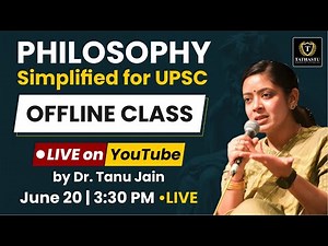 Philosophy Class by Dr. Tanu Jain Ma'am | Simplified for UPSC | Tathastu ICS