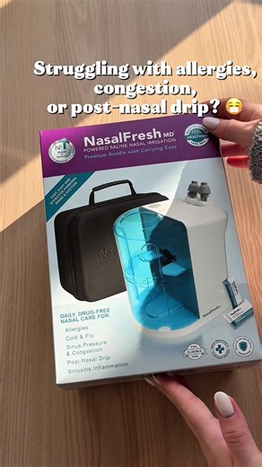 Effective Nasal Congestion Relief with Powered Saline Rinse