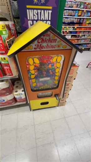 Old 25 cent arcade prize machine found in the wild The Chicken Machine Lucky Eggs #arcademachines