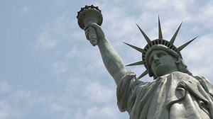 Time Lapse Of Clouds Behind The Statue Of Liberty In This Shot Which Says Patriotism And Patriotic Values 2 | Premium Stock Video Footage