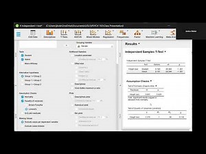 Independent Samples T test Procedure Using JASP