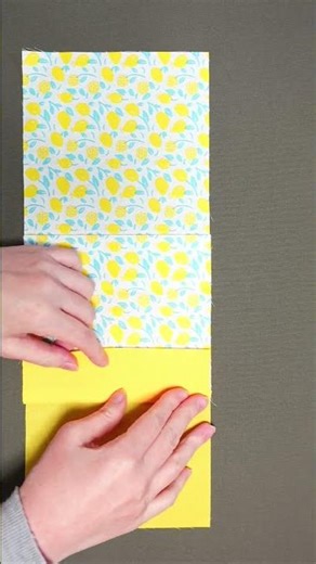 Just Sew Once! How to make a Pocket Tissue Case with a lid | Lined #meoTube_Craft #shorts