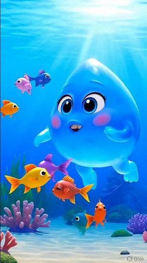 The Journey of a Water Drop 💧 | 3D Cartoon Water Cycle Story