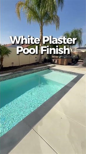 White plaster pool finish real world examples