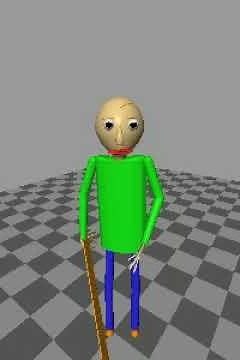 first ever baldi animation in Anim8or
