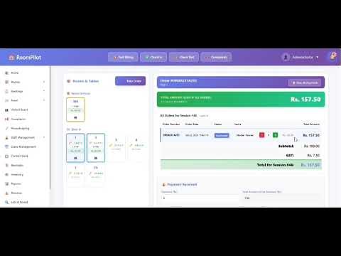 HMS Food Module (Part 4) 🍽️ | Smart Restaurant & Billing System inside Hotel Management