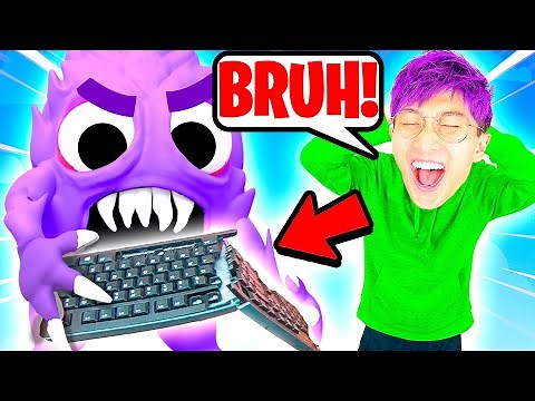 LankyBox WIRELESS KEYBOARD PRANK On My BEST FRIEND!? (HACKER GETS CAUGHT!)