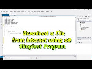How to download a file from internet using c# | c# Program to download an internet file