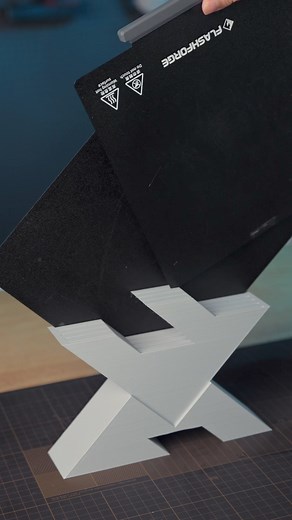 Keep your plates organized with this build plate holder✨ Printed on Flashforge #AD5M Designed by Flashforge team 💙this post if you want the STL file😉 #flashforge #flashforgeplatehoder #3dprinting #3dprinter #3dprints #3ddesign #3dprintingcommunity | Flashforge