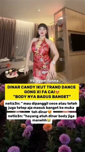 "POV: Bila Dinar Candy ikut trend Gong Xi Fa Cai! 🔥"