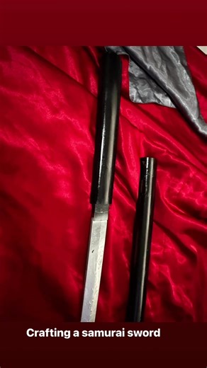 Work hard to make a wooden katana become an actual realistic katana | Rowen Zhi Jian Ong