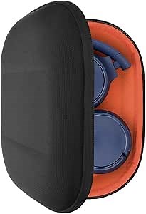 Geekria Shield Headphones Case Compatible with JBL Tune 660NC/510BT/500BT, Jr 310BT, Replacement Hard Shell Travel Carrying Bag with Cable Storage (Black)