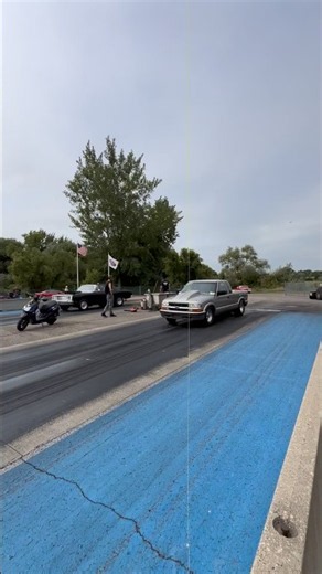 409 SBC S10 1/8 Mile Test Pass #chevy #truck #dragracing #extendedcab #racing