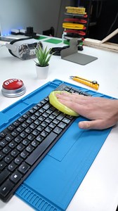 Does this viral goo cleaning thing actually work...? #cleaning #goo #keyboard | Phone Repair Guru