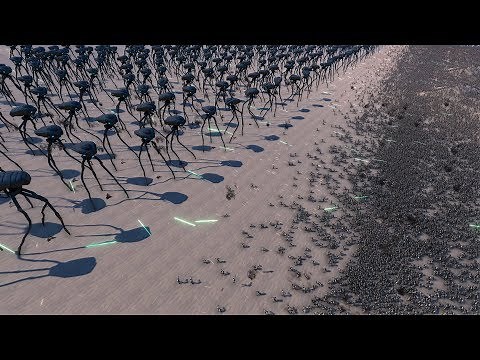 500 ALIEN TRIPODS vs 40.000 EDF SOLDIERS - Ultimate Epic Battle Simulator