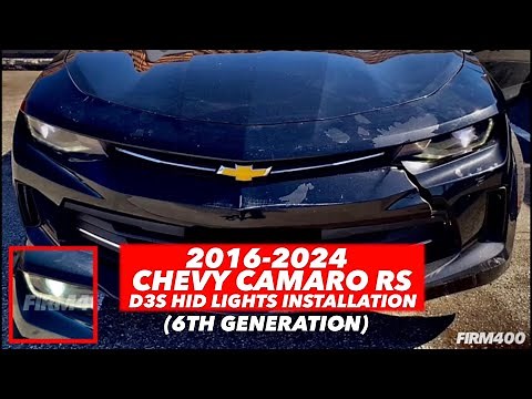 2016-2024 CHEVROLET CAMARO RS XENON WHITE D3S HID BULB HEADLIGHT INSTALLATION
