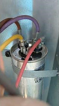 Easy steps to change capacitor for hvac heat pump.