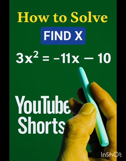 Solving Quadratic Equation By Using Factorization Method |Algebra Math #maths#algebra