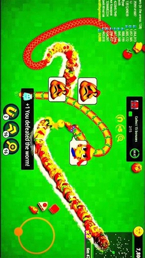 Worms Zone 🐍 Pro Skill Gameplay 💪 #shorts​ #snakegame​ #saampwalagame​ #wormszone​ #games​ ‪