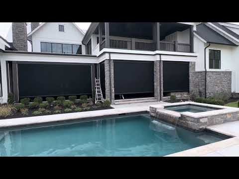 SunPro Exterior Motorized Screens for a Bug-Free Patio and Outdoor Kitchen