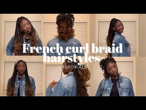 Different Hairstyles with the French curl braids | DETAILED TUTORIAL | Pt.1