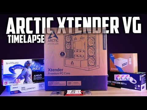 PC BUILD TIME LAPSE - ARCTIC XTENDER VG (R7 9700X + RX 9070 XT) 🔥