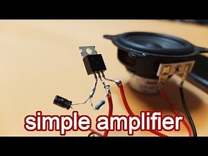 Make a Basic audio Amplifier Circuit using IRF640B MOSFET