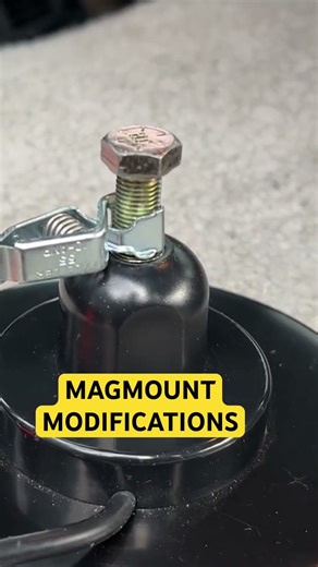 How I made modifications to a magmount so I could use wire instead of the whip antenna