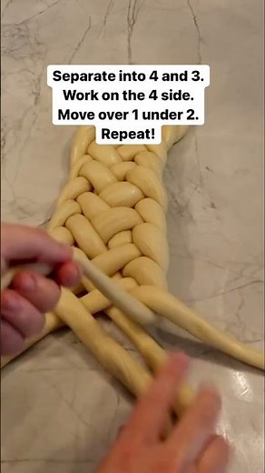 How To Braid a Seven Strand Challah