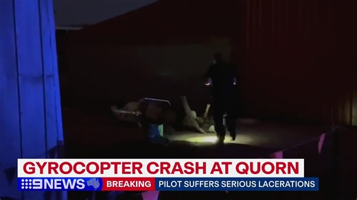20K views · 64 reactions | DEVELOPING: An update now on the crash of a gyrocopter on the outskirts of Quorn in the state's north. #9News | 9 News Adelaide | Facebook