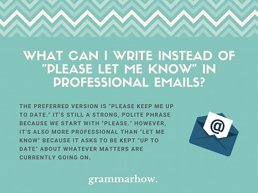 11 Synonyms For "Please Let Me Know" In Professional Emails