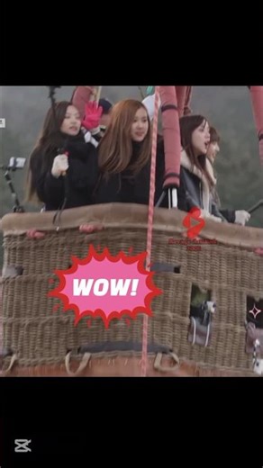 BLACKPINK's first hot air balloon ride!🎈#shorts