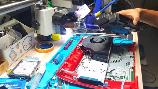 ps3 4000 E3破解板拆除，还原电路