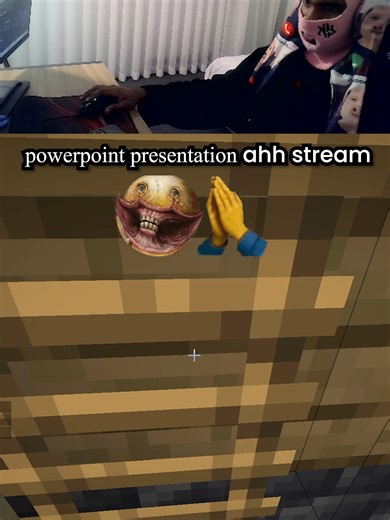 powerpoint presentation ahh stream 😭🙏#minecraft #streamer #minecraftclips #gamingclips #highlights