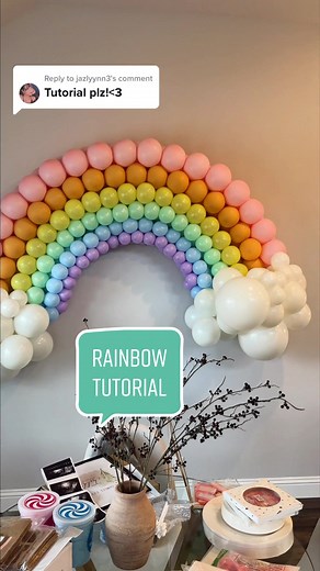 Balloon Rainbow Garland Tutorial