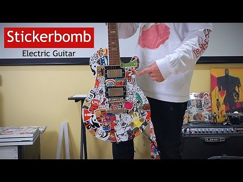 How To Stickerbomb a Electric Guitar 🎸