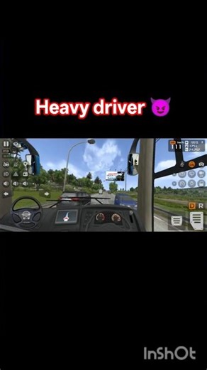 HEAVY DRIVER 🔥 Ultimate Power Driving Skills! #shorts #viral #bussimulatorindonesia #heavydriver