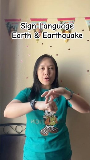 Let’s Sign “Earth and Earthquake #signlanguage #tutorial #educational