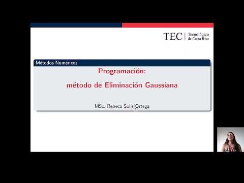 P07 Programming the Gaussian Elimination Method (part 2)
