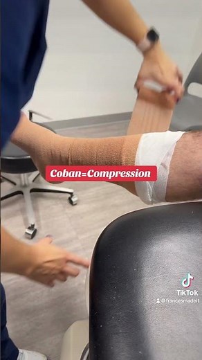 Applying Coban #francesmadeit #medicalassistant #podiatrylife